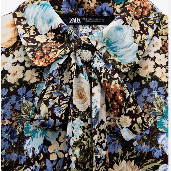 Zara Flower Shirt - Picture 2 of 4